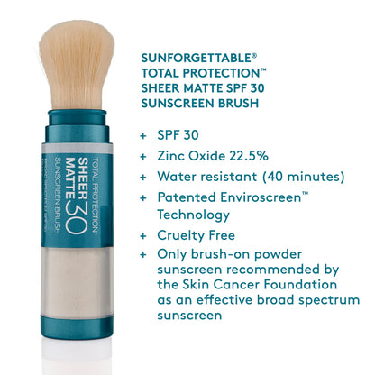 Sunforgettable® Total Protection® Sheer Matte SPF 30 Sunscreen Brush
